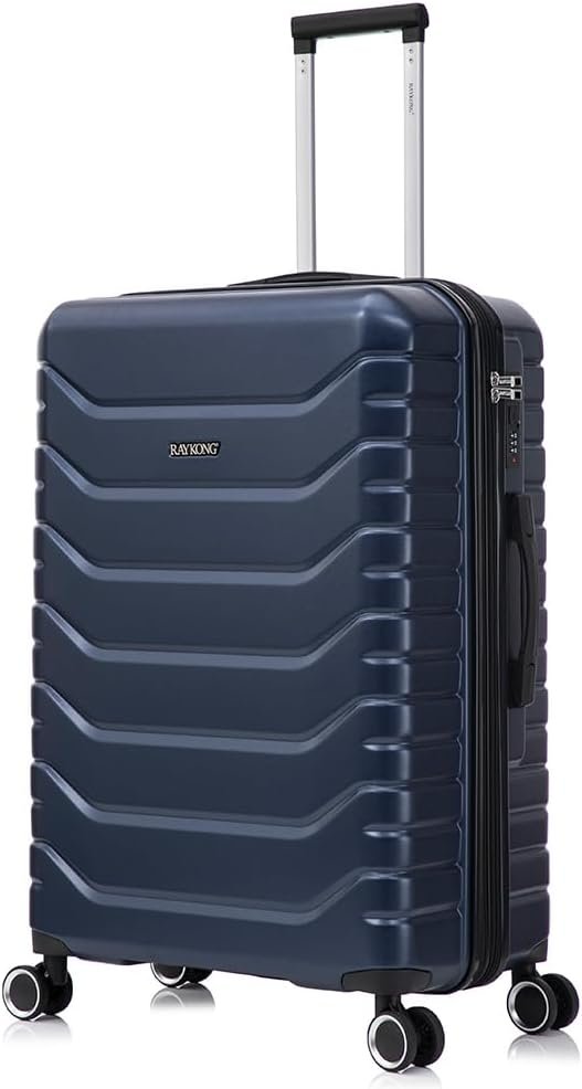 Maleta grande expandible ABS+PC 75 cm sin marca con colgadores y ruedas 360